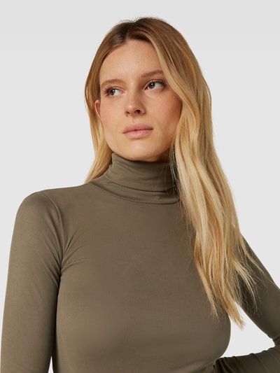 Mango Longsleeve mit Rollkragen Modell 'ALPHA' Khaki 3