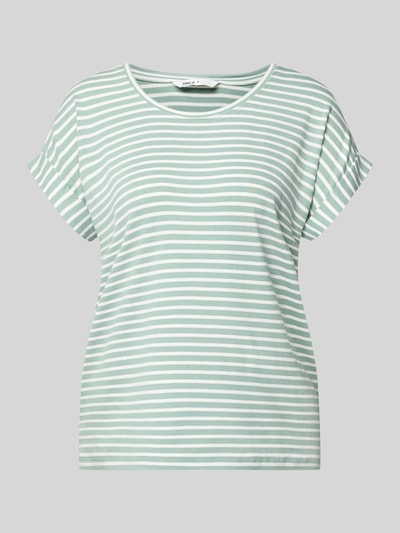 ONLY Regular fit T-shirt van viscosemix model 'MOSTER' Rietgroen - 2