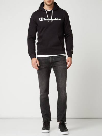 CHAMPION Bluza z kapturem o kroju comfort fit z wyhaftowanym logo Czarny 1