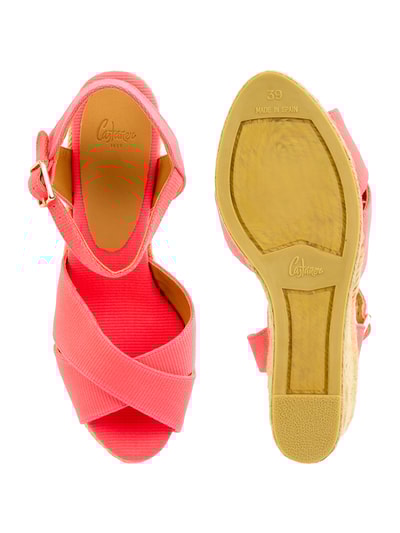 Castañer Wedges aus Textil Modell 'Blaudell' Neon Pink 5