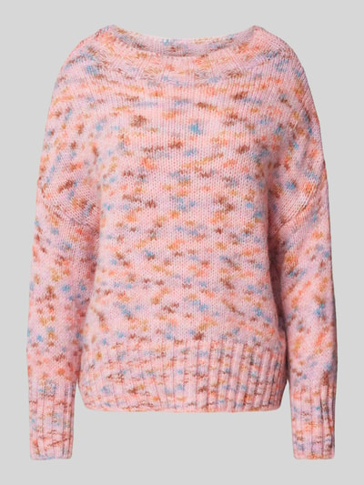 Rich & Royal Gebreide pullover met ronde hals Roze - 2