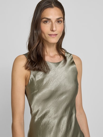 Selected Femme Maxikleid mit Wasserfall-Ausschnitt Modell 'SELENE' Oliv 3