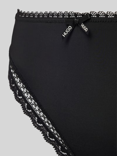 HUGO Slip mit Spitzenbesatz Modell 'UNIQUE' Black 2