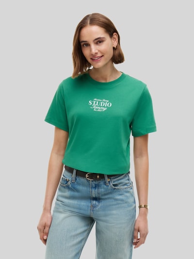 Tommy Hilfiger T-Shirt mit Logo-Print Dunkelgruen 4
