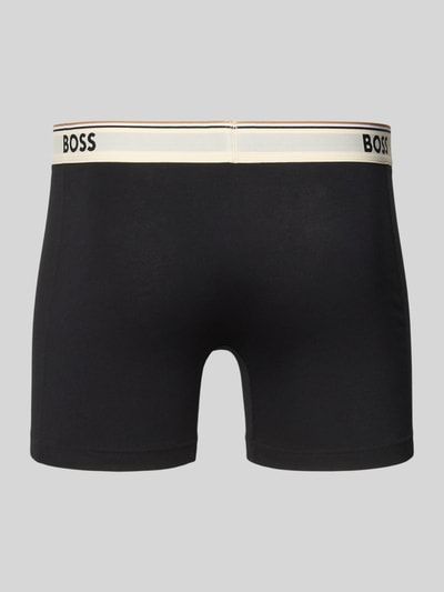BOSS Slim Fit Boxersorts aus Baumwoll-Mix im 3er-Pack Modell 'POWER' Hellgrau 3