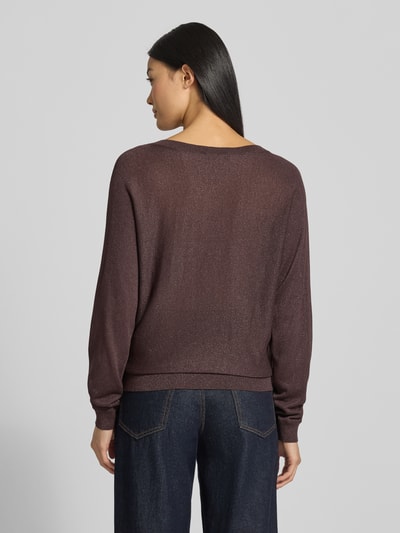 Betty Barclay Sweter z dzianiny z prążkowanymi wykończeniami Ciemnobrązowy 5