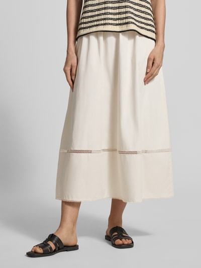 Marc Cain Midirock mit Häkelspitze Sand 4