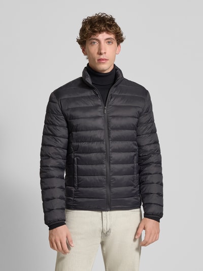 Only & Sons Regular Fit Steppjacke mit Reißverschlusstaschen Modell 'GAVIN' Anthrazit 4