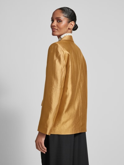 Jake*s Collection Regular Fit Blazer aus Viskose-Mix mit Pattentaschen Gold 5