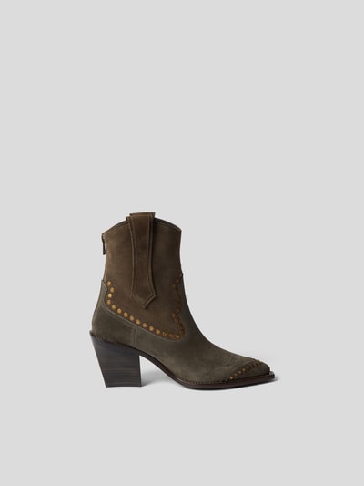 Zadig & Voltaire Stiefeletten im Cowboy-Stil Oliv 5