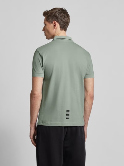 EA7 Emporio Armani Regular Fit Poloshirt mit Label-Print Modell 'TRAIN CORE' Mint 5