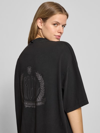 Karo Kauer Oversized T-Shirt mit Label-Print Black 3