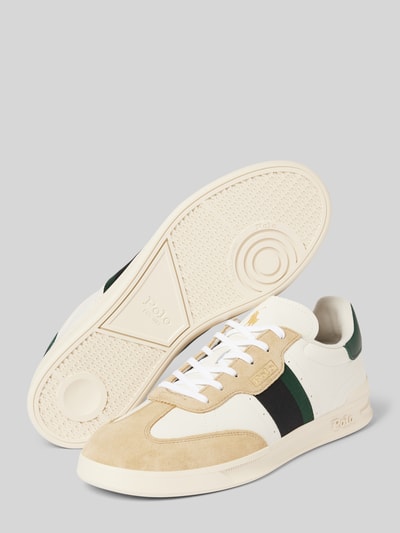 Polo Ralph Lauren Ledersneaker im Colour-Blocking-Design Modell 'AREA' Beige 3