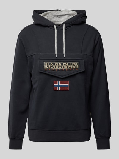 Napapijri Hoodie mit Kapuze Modell 'BURGEE' Black 1