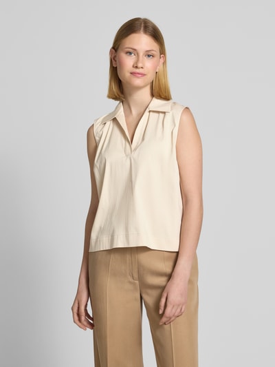 OPUS PANTS Regular Fit Blusentop mit V-Ausschnitt Modell 'Frisa' Kitt 4