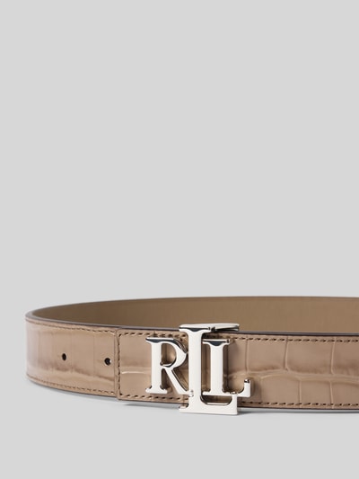 Lauren Ralph Lauren Gürtel aus Rindsleder mit Label-Applikation Taupe 2