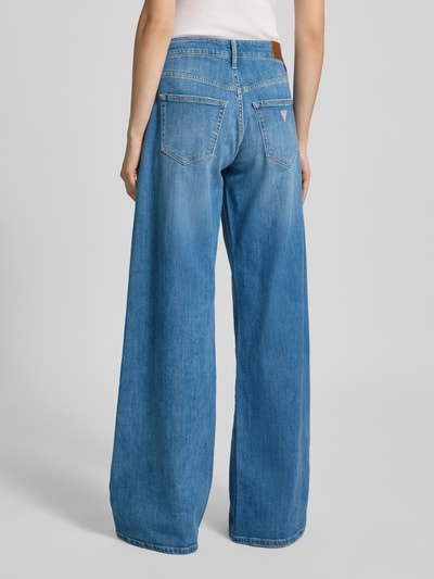 GUESS Jeans Jeansy z niskim stanem o kroju extra wide leg z 5 kieszeniami model ‘G13’ Jasnoniebieski 5