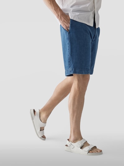 Officine Générale Jeansshorts mit Eingrifftaschen Bleu 6