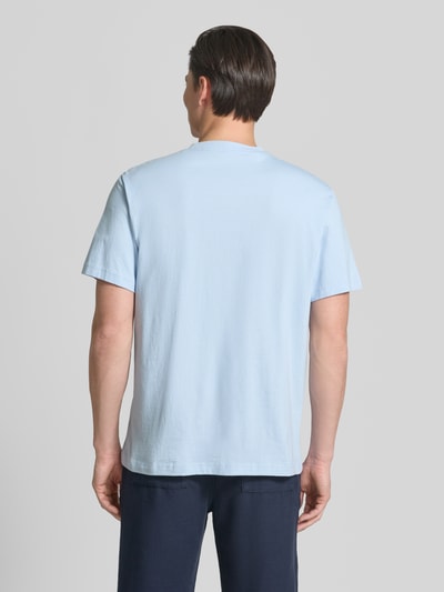 Selected Homme Regular Fit T-Shirt aus reiner Baumwolle Modell 'HASPEN' Hellblau 5