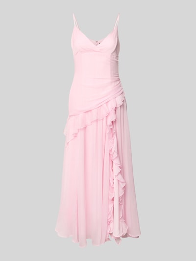 Bardot Abendkleid mit Herz-Ausschnitt Rosa 2