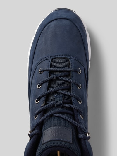 Tommy Hilfiger Leren sneakers met labelpatch, model 'WARM NUBUCK' Marineblauw - 3