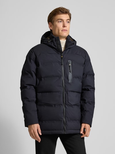 camel active Parka z kapturem i kieszeniami z patką model ‘TEXXXACTIVE’ Petrol 4