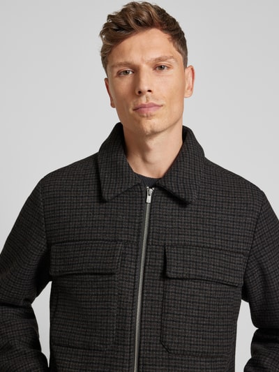 Jack & Jones Premium Jack met kentkraag, model 'BLURUSSEL' Zwart - 3