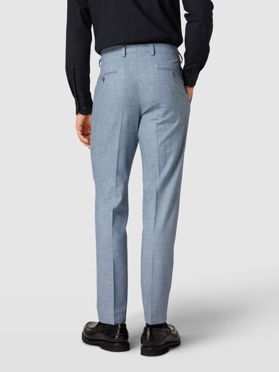 Pierre Cardin Stoffen broek met persplooien, model 'Ryan' Blauw - 5