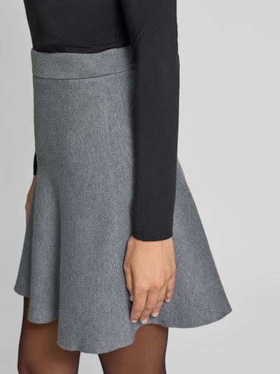 MSCH Copenhagen Gebreide rok viscosemix, model 'Mercy East' Middengrijs - 3
