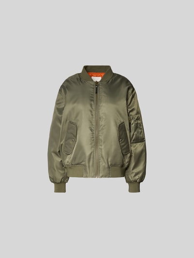 Anine Bing Bomberjacke mit Reißverschluss Khaki 2
