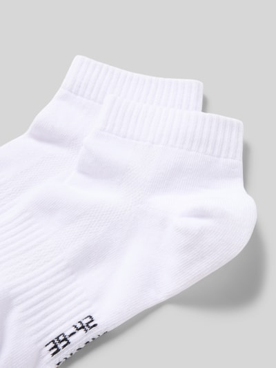 Snocks Socken mit Strukturmuster Modell 'Quarter' im 2er-Pack Weiss 2