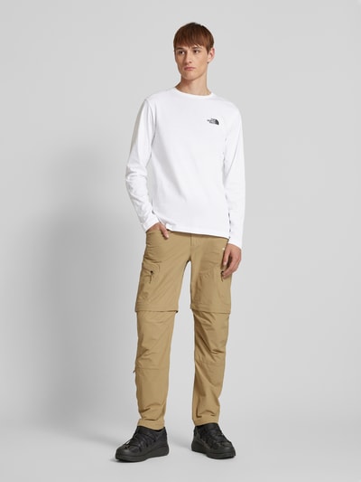 The North Face Longsleeve mit Label-Print Weiss 1