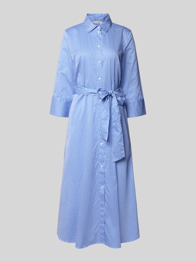 Christian Berg Woman Hemdblusenkleid mit Streifenmuster Bleu 2