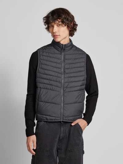 Jack & Jones Bodywarmer met opstaande kraag, model 'STATE' Antraciet - 4