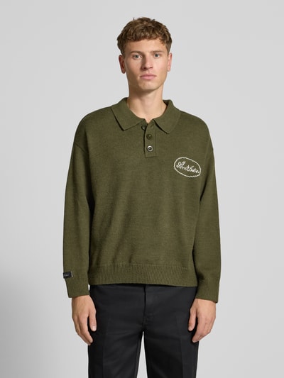 ANOTHER COTTON LAB Strickpullover mit Kentkragen Hellgruen 4