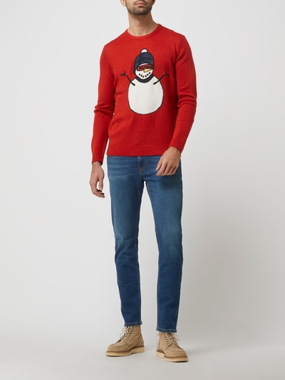 Only & Sons Pullover met kerstmotief Rood - 1