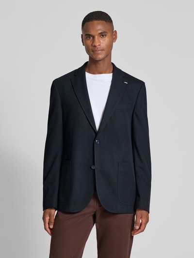 bugatti Regular fit 2-knoops colbert met reverskraag Marineblauw - 4