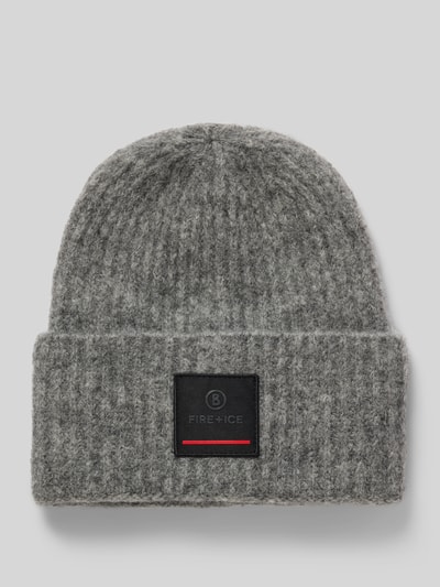 FIRE + ICE Beanie met alpaca, model 'TUANA' Middengrijs - 1