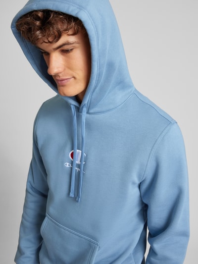 CHAMPION Hoodie mit Label Stitching blau online kaufen