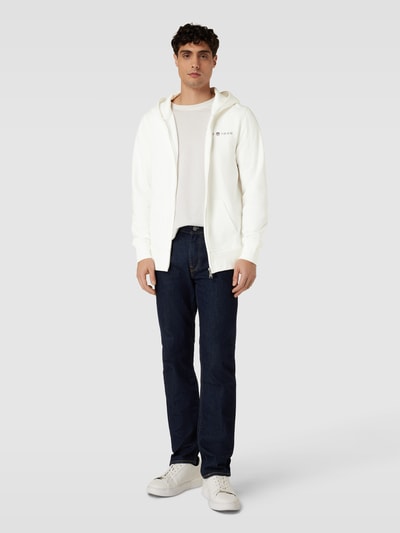 Gant Sweatjack met labelprint Offwhite - 1