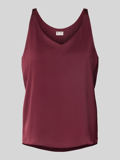 V by Vera Mont Top met bandjes en V-hals. Bordeaux - 2