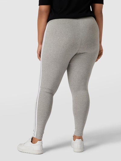 Adidas Originals Plus Legginsy PLUS SIZE z paskami w kontrastowym kolorze Średnioszary melanż 5