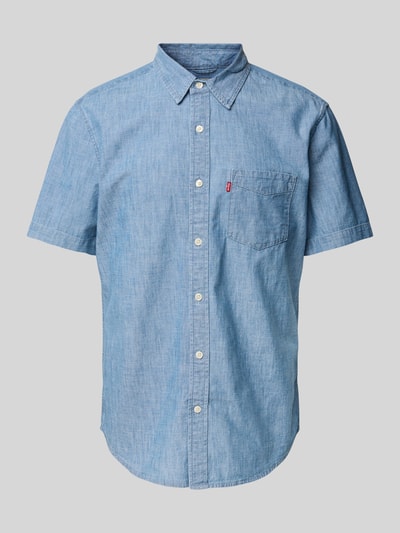 Levi's® Standard Fit Jeanshemd mit Brusttasche Modell 'SUNSET' Hellblau 2