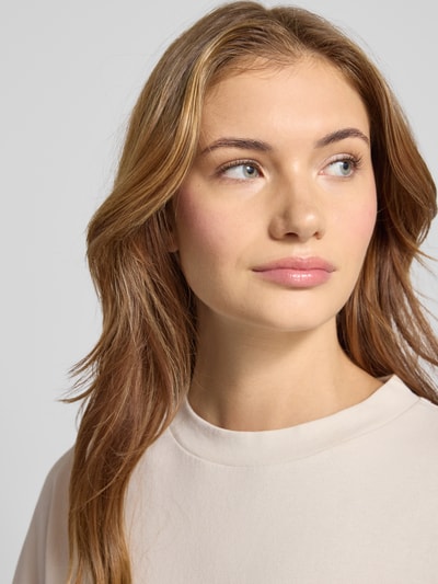 Karo Kauer Oversized T-Shirt mit Label-Print Hellgrau 3