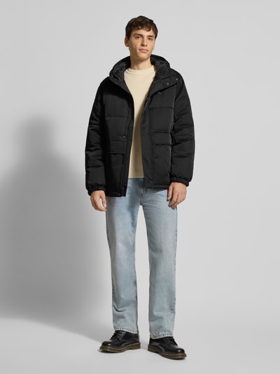 Calvin Klein Jeans Puffer Jacket mit verdecktem Reißverschluss und Label-Stitching Black 1
