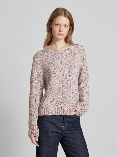 Tom Tailor Weicher Strickpullover mit Rundhalsausschnitt Rosa 4