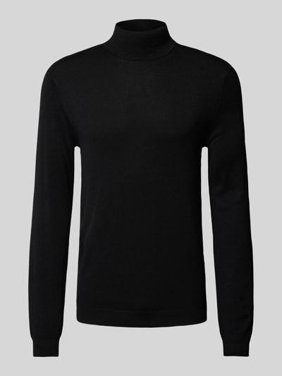 Only & Sons Rollkragenpullover mit Label-Applikation Modell 'WYLER' Black 2