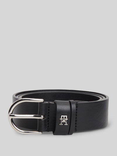 Tommy Hilfiger Gürtel aus echtem Leder mit Logo-Applikation Black 1