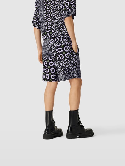 MSGM Bermuda aus reiner Viskose Violett 5