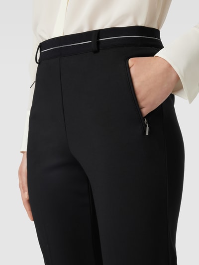 Raphaela By Brax Super slim fit stoffen broek met ritszakken, model 'LILLYT' Zwart - 3